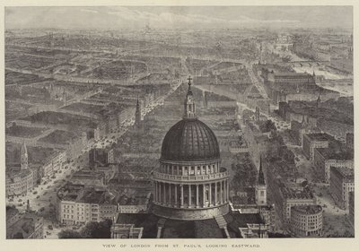 Vue de Londres depuis la cathédrale Saint-Paul, regardant vers l
